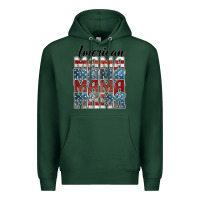 Sports Green american mama Premium Hoodie - BarkalooDesign