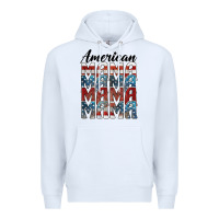 White american mama Premium Hoodie - BarkalooDesign