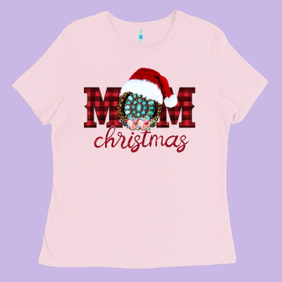Mom Christmas Ladies Tee Designed By Cowhidedigitalart