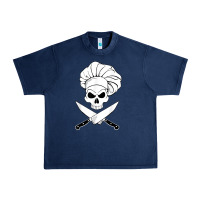 Navy chef skull and crossbones knives halloween Urban Heavy Tee - linhVisuals