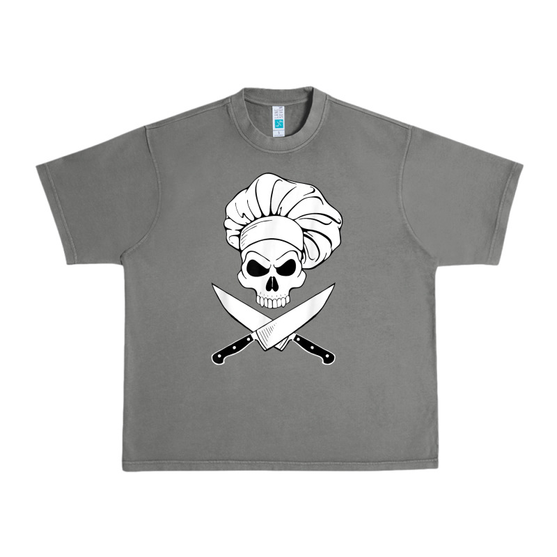 Chef Skull And Crossbones Knives Halloween Urban Heavy Tee by linhVisuals | Teevron