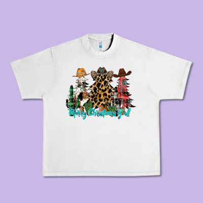 Merry Christmas Y'all Christmas Trees Urban Heavy Tee Designed By Cowhidedigitalart