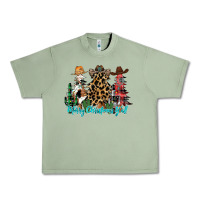 Oil Green merry christmas y'all christmas trees Urban Heavy Tee - CowhideDigitalArt