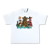 White merry christmas y'all christmas trees Urban Heavy Tee - CowhideDigitalArt