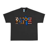 Pigment Black American Flag Faith Urban Heavy Tee - Jasminsmagicworld