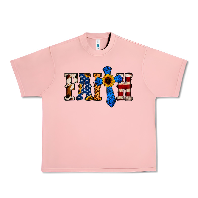 American Flag Faith Urban Heavy Tee by Jasminsmagicworld | Teevron