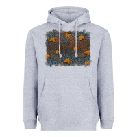 Heather Grey tooled leather fall background Heavyweight Hoodie - RanaPortraitStore