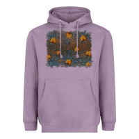 Lavender tooled leather fall background Heavyweight Hoodie - RanaPortraitStore