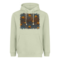 Matcha tooled leather fall background Heavyweight Hoodie - RanaPortraitStore