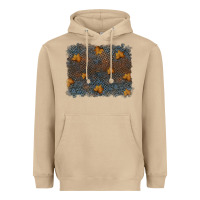Mushroom tooled leather fall background Heavyweight Hoodie - RanaPortraitStore