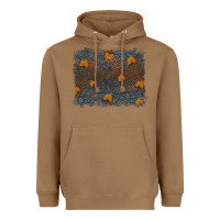 Toasted Coconut tooled leather fall background Heavyweight Hoodie - RanaPortraitStore