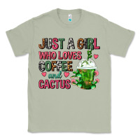 Matcha Just A Girl Who Loves Coffee And Cactus Frappe Classic Tee - FaDigitalArtStudio