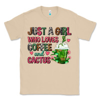 Mushroom Just A Girl Who Loves Coffee And Cactus Frappe Classic Tee - FaDigitalArtStudio