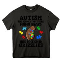 Asphalt Autism grizzlies Heavy Core Tee - FaDigitalArtStudio