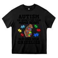 Black Autism grizzlies Heavy Core Tee - FaDigitalArtStudio