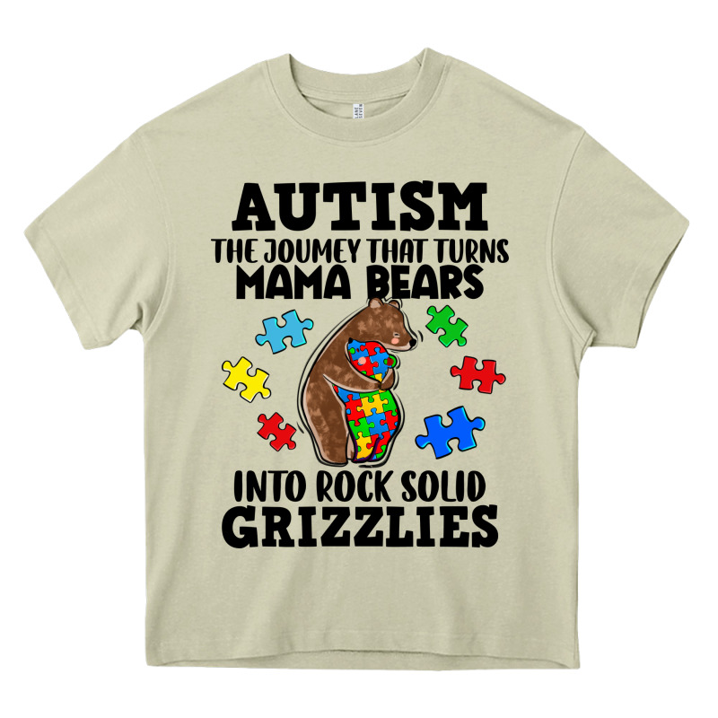 Autism Grizzlies Heavy Core Tee by FaDigitalArtStudio | Teevron