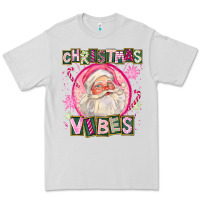 Dove Grey Pink Christmas Vibes Santa Premium Tee - FaDigitalArtStudio