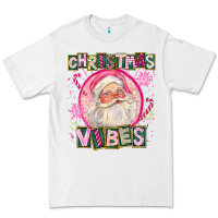 White Pink Christmas Vibes Santa Premium Tee - FaDigitalArtStudio
