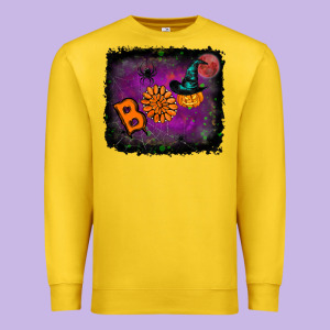 Boo Gemstone Halloween Pumpkin Premium Sweatshirt Designed By Ranaportraitstore