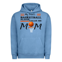 Pigment Pebble Blue My Favorite Basketball Player Calls Me Mom Urban Hoodie - Bettercallsaul
