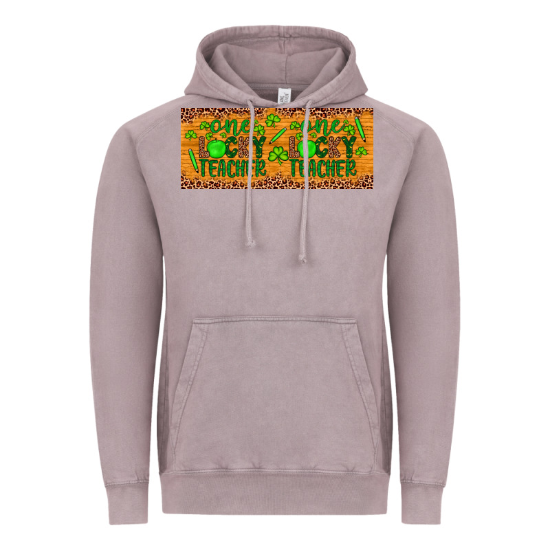 Western St. Patrick's Day One Lucky Teacher Vintage Hoodie by Artiststas | Teevron
