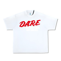 White d.a.r.e Urban Heavy Tee - linhVisuals