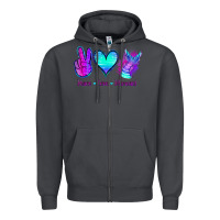Smoke Peace Love Mermaid Zipper Hoodie - Jasminsmagicworld