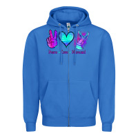 True Royal Peace Love Mermaid Zipper Hoodie - Jasminsmagicworld