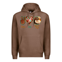 Chestnut Peace Love Guinea Pigs Premium Hoodie - Jasminsmagicworld