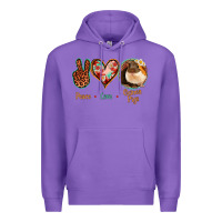 Purple Peace Love Guinea Pigs Premium Hoodie - Jasminsmagicworld