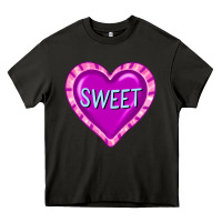 Asphalt valentine's day hearts Heavy Core Tee - FaDigitalArtStudio