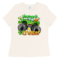 Bone Shamrock Crusher Ladies Tee - CowhideDigitalArt