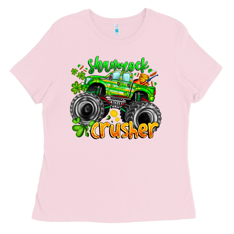 Shamrock Crusher Ladies Tee by CowhideDigitalArt | Teevron