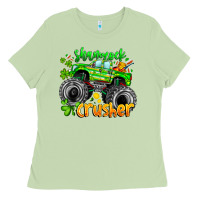 Matcha Shamrock Crusher Ladies Tee - CowhideDigitalArt
