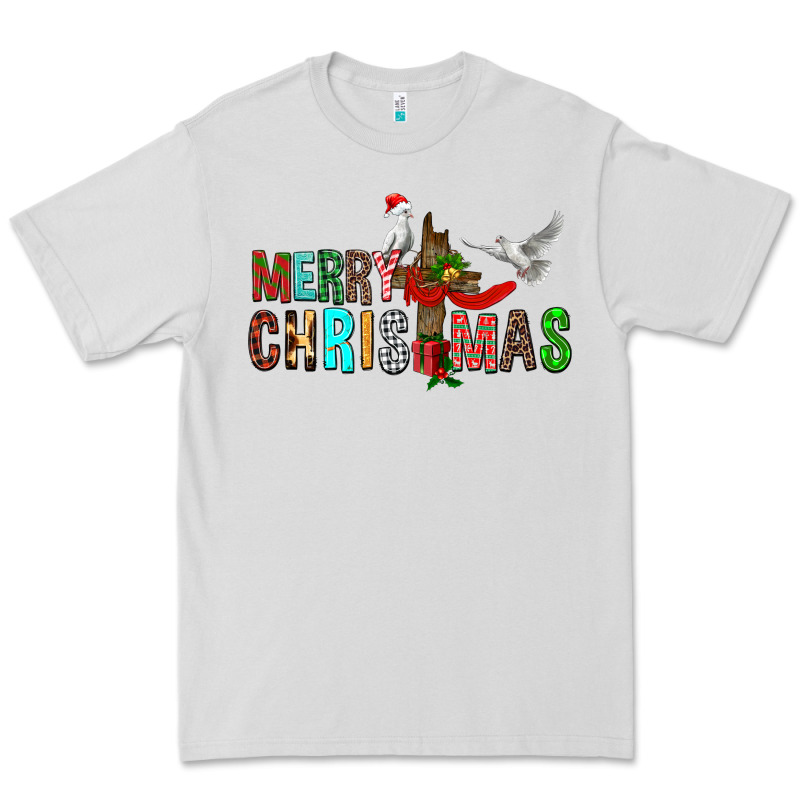 Merry Christmas Cross Premium Tee by FaDigitalArtStudio | Teevron
