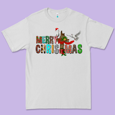 Merry Christmas Cross Premium Tee Designed By Fadigitalartstudio