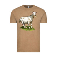 Vintage Coffee cashmere goat Vintage Tee - LillyAllenDesigns