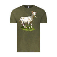 Vintage Olive cashmere goat Vintage Tee - LillyAllenDesigns