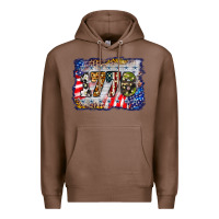 Chestnut 1776 4th of july background Premium Hoodie - BarkalooDesign