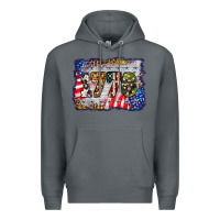 Rock 1776 4th of july background Premium Hoodie - BarkalooDesign