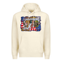 Sandshell 1776 4th of july background Premium Hoodie - BarkalooDesign