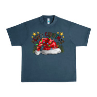 Midnight Navy merry Christmas santa Urban Heavy Tee - CowhideDigitalArt