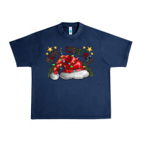 Navy merry Christmas santa Urban Heavy Tee - CowhideDigitalArt