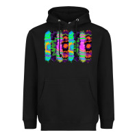 Black tie dye brushstrokes Heavyweight Hoodie - RanaPortraitStore