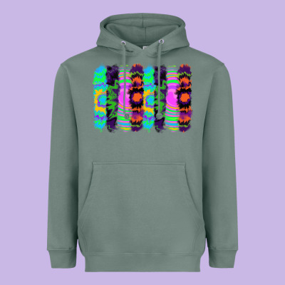 Tie Dye Brushstrokes Heavyweight Hoodie Designed By Ranaportraitstore