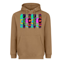 Toasted Coconut tie dye brushstrokes Heavyweight Hoodie - RanaPortraitStore