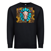 Black leopard sunflowers and gemstone skull Premium Sweatshirt - RanaPortraitStore