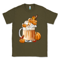 Army Green Fall Coffee Classic Tee - FaDigitalArtStudio