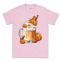 Bubblegum Pink Fall Coffee Classic Tee - FaDigitalArtStudio