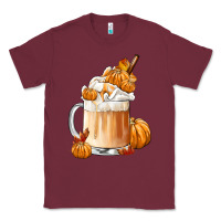 Burgundy Fall Coffee Classic Tee - FaDigitalArtStudio
